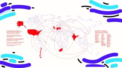 Weltkarte DKMS Stammzellspenden