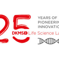 Logo 25 Jahre DKMS Life Science Lab