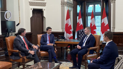 Mit dem kanadischen Ministerpräsidenten