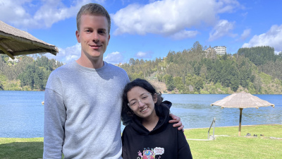 Moritz trifft seine Blutsschwester Javiera in Chile