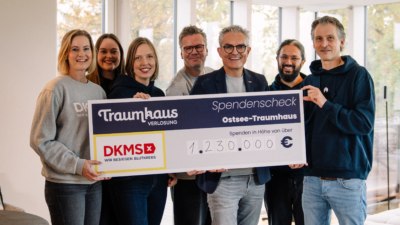 1,23 Millionen Euro für die DKMS Mission