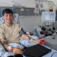 Während der Stammzellspende