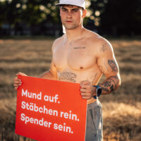 24 Stunden für das Leben: Maurice Hauser setzt starkes Zeichen für die Stammzellspende