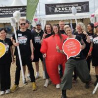 Toller Besuch am DKMS Stand
