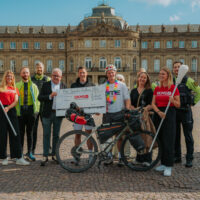 6.700 Kilometer und mehr als 70.000 Euro für die DKMS: Radler Phil ist wieder zu Hause