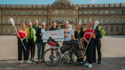 6.700 Kilometer und mehr als 70.000 Euro für die DKMS: Radler Phil ist wieder zu Hause